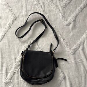 Black Madison West bag with long strap